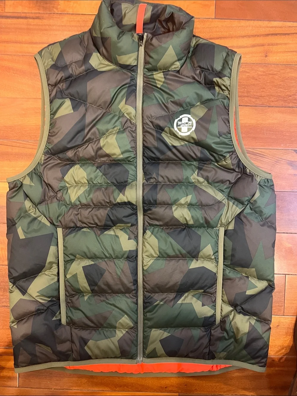 Polo by Ralph Lauren Lightweight Camouflage Quilted Packable Puffer Vest - Green